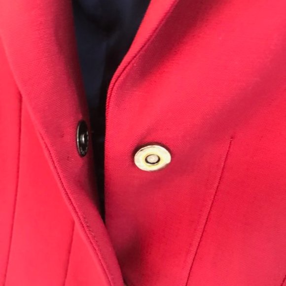 Elie Tahari burgundy blazer with navy trim NWOT - Picture 6 of 11